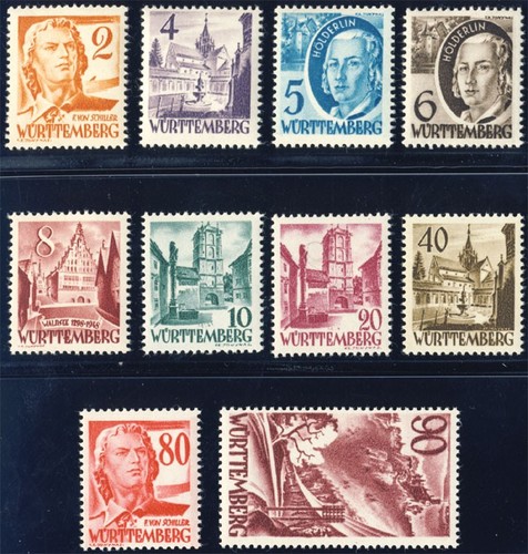 Württemberg minr 28 37 - fz, wÜrttemberg,
