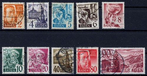 Zone baden 37 gestempelt - 28-37,