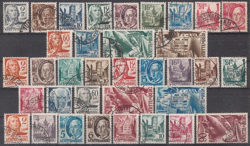 Württemberg lot minr - lot, minr.1-13